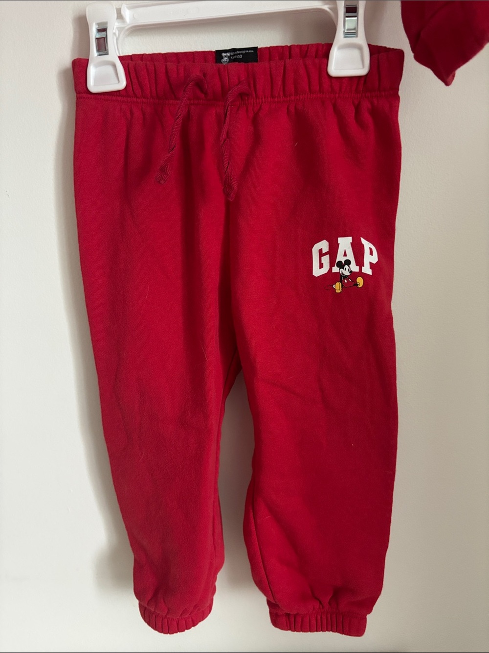 GAP Red Mickey Mouse Hoodie & Joggers Set - Picture 2 of 3